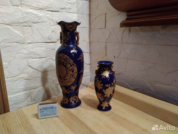 2 японских вазы