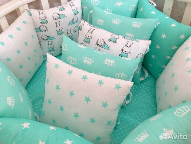 Новые бортики в кроватку