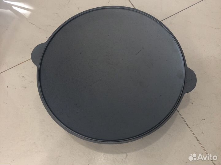 Садж плоский чугунный 40/45см