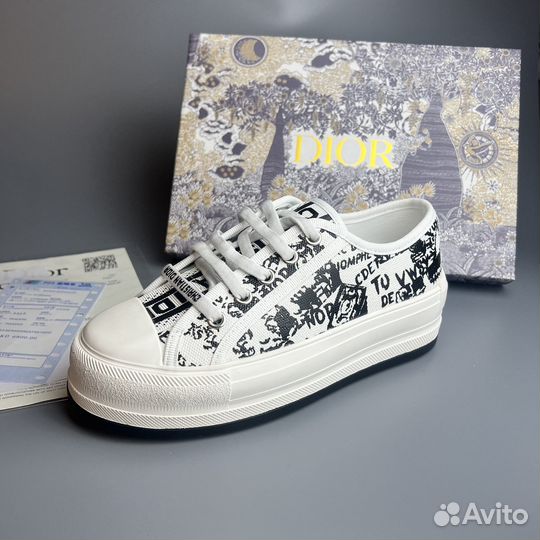 Кеды Christian Dior женские кожаные р.36