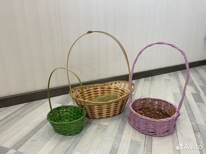 Корзина плетеная для цветов, поделок, подарков