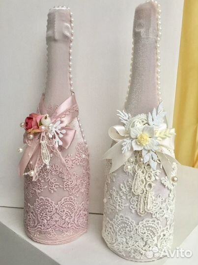 Бархатные чехлы на бутылки