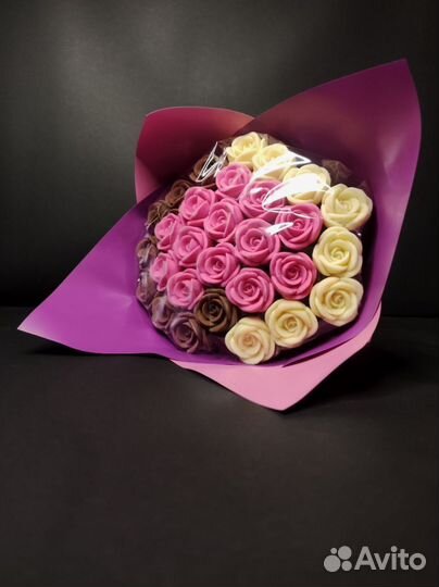 Шоколадные Розы - 29 шт в Букете