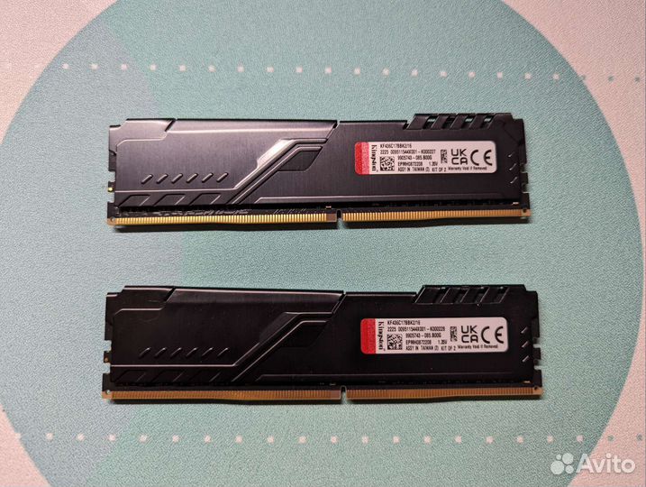 Оперативная память Kingston fury Beast 3600 16 гб