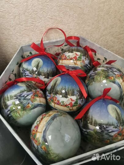 Новогодний набор ёлочных шаров
