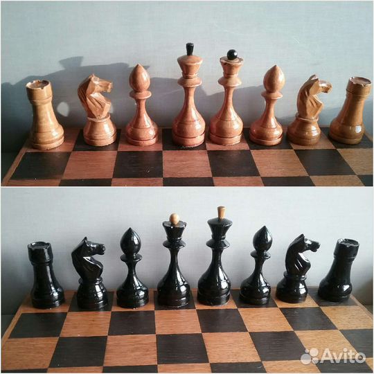 Шахматы деревянные СССР 37х 37х 6 (№ 55)