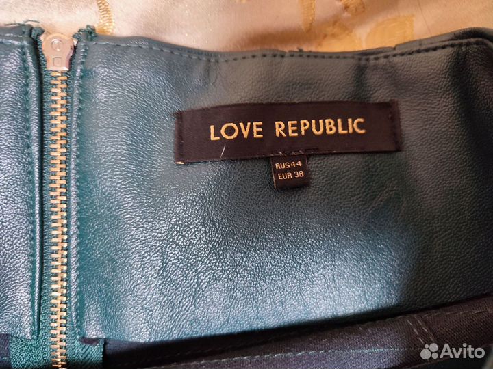 Юбка экокожа love republic разм 44