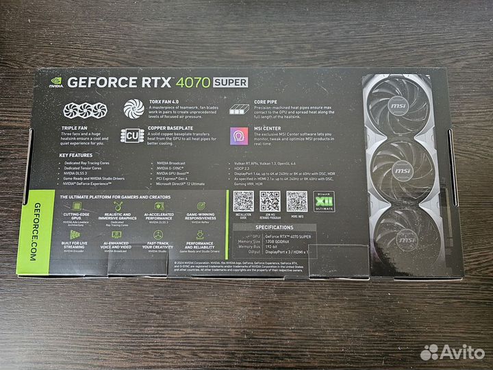 MSI RTX 4070 Super Ventus 3X OC новая