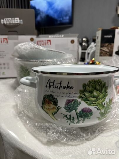 Vetta кастрюля эмалированная