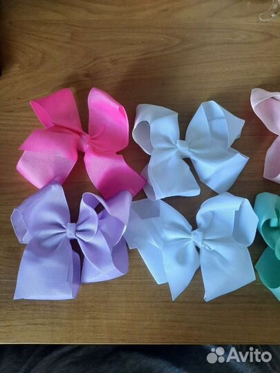 Школьные новые банты на заколке для волос