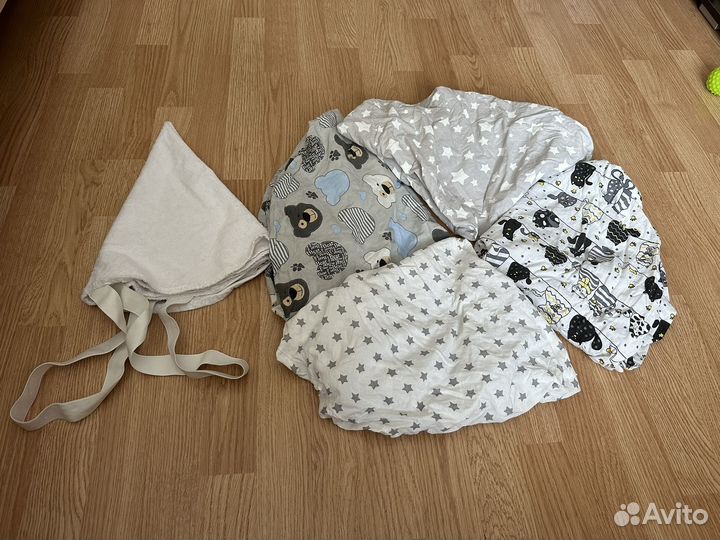 Наматрасник +простыни на круглую кровать 75*75