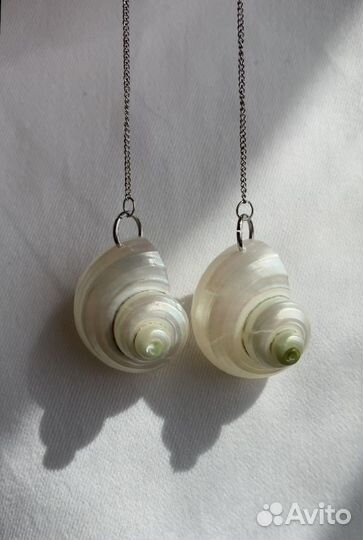 Серьги с ракушками