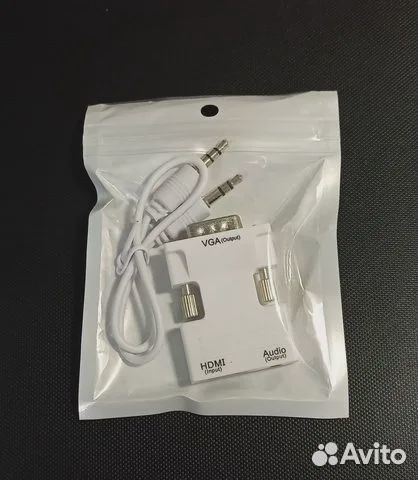 Hdmi на VGA адаптер с AUX старый монитор к hdmi