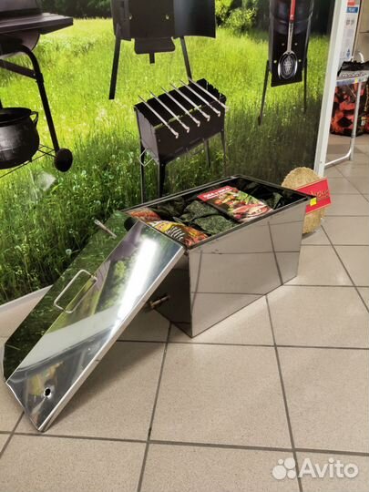 Коптильня горячего копчения 500х300х300 мм