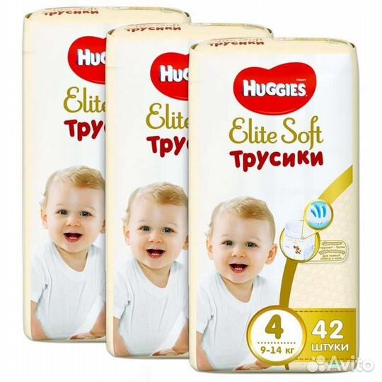 Подгузники-трусики Huggies Elite Soft 4