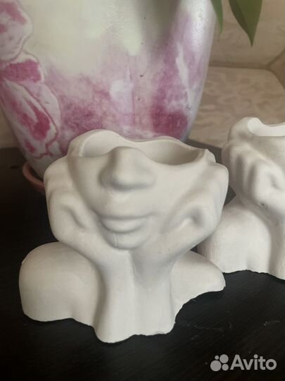 Фигурки, кашпо из гипса