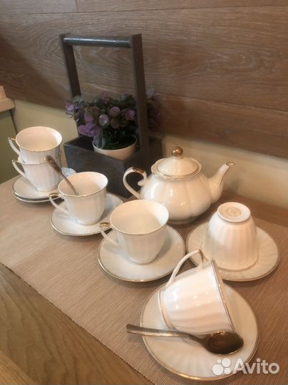 Сервиз новый чайный фирмы Коралл