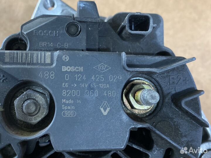 Генератор 120А Renault 1.5dci К9К Меган Сценик