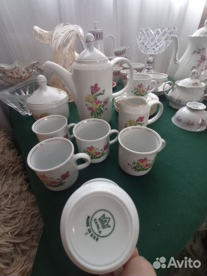 Сервизы ГДР, посуда и вазы СССР и др