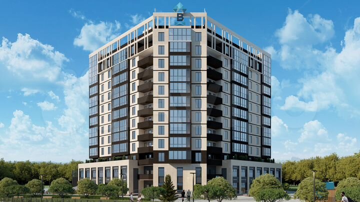 1-к. квартира, 24,3 м², 3/12 эт.