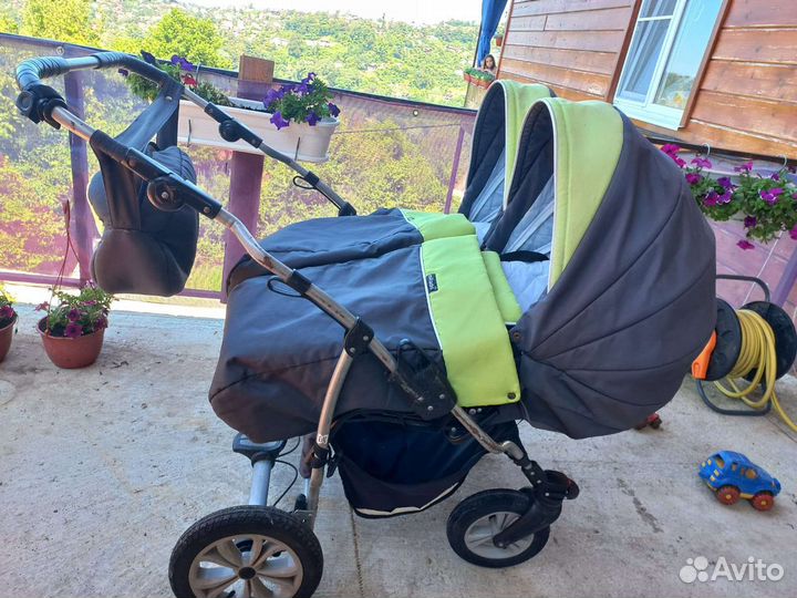 Коляска для двойни 3в1 Mikado Duet
