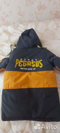 Зимняя длинная куртка на мальчика 158-164