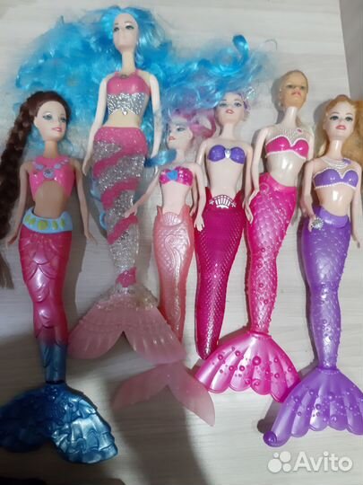 Барби кены русалки машина лоты