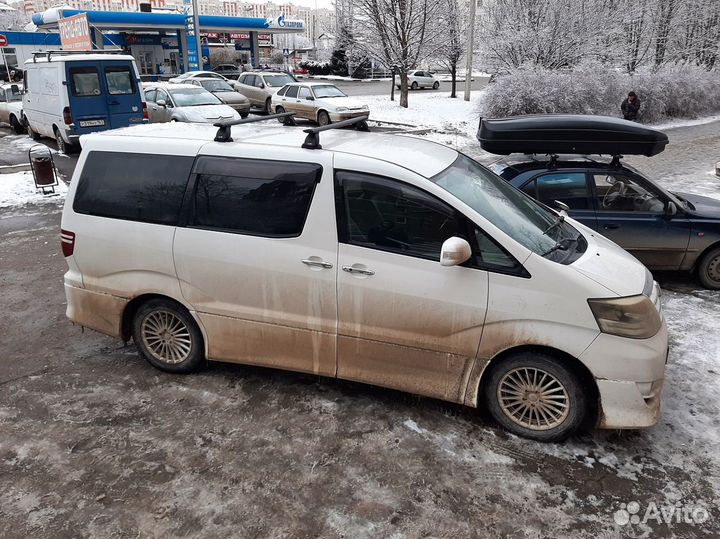 Багажник на крышу Toyota Alphard, Lux черный