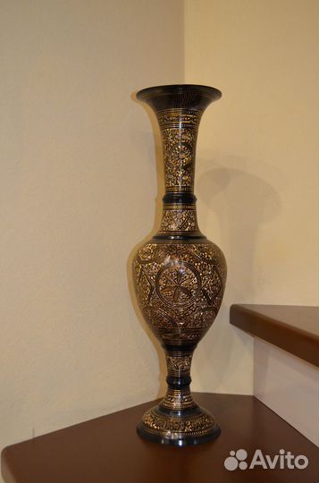 Ваза напольная латунь Индия