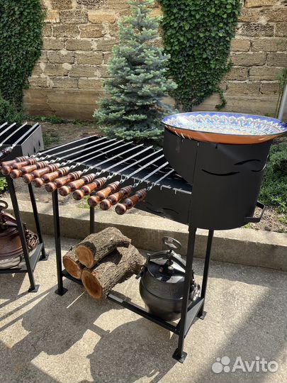 Мангал разборный 3 мм подказанником на 10 12 лит