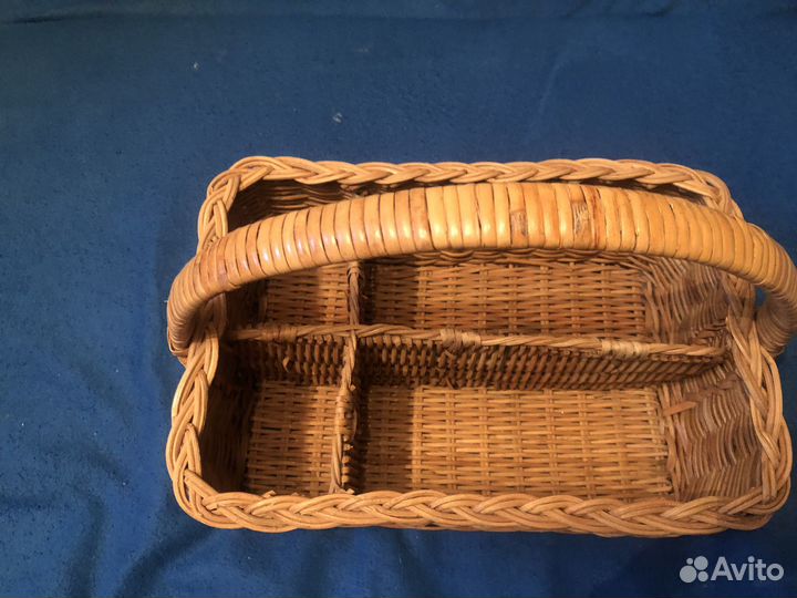 Плетеная корзина-органайзер IKEA