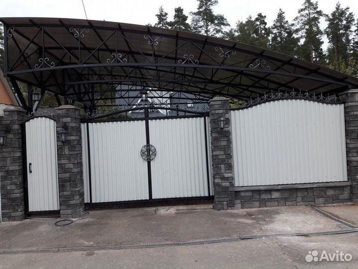 Навес к дому 8х10,5 м от производителя