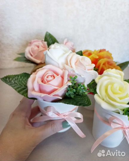 Мыло ручной работы букеты