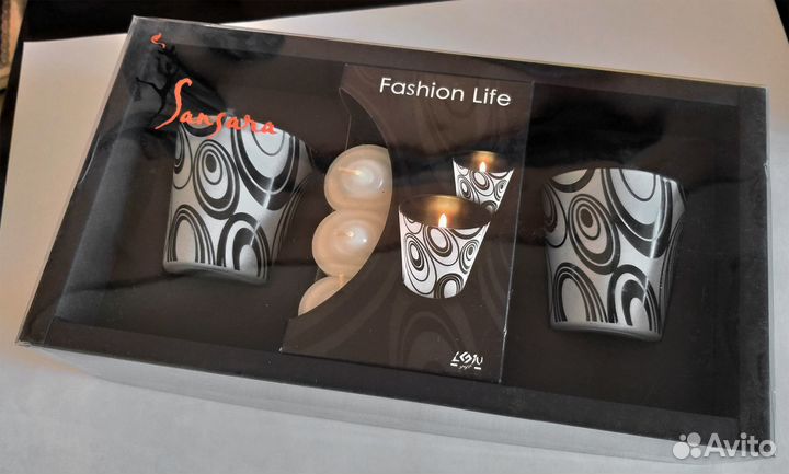 Набор свечей с подсвечниками