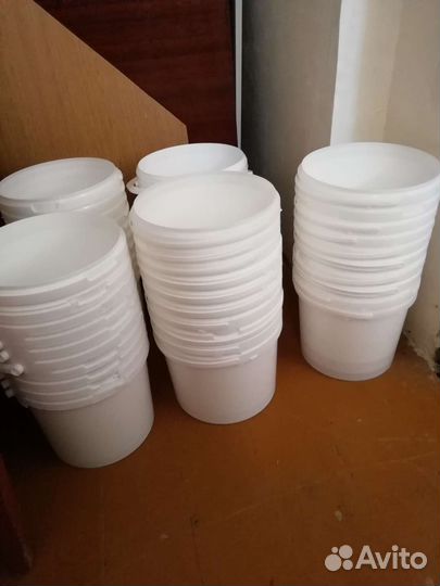 Ведра пластиковые. Круглые