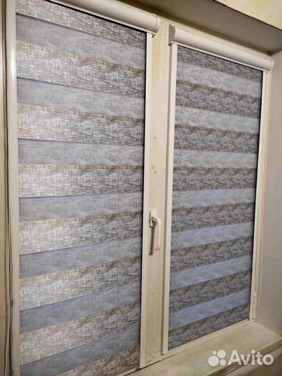 Рулонные шторы зебра