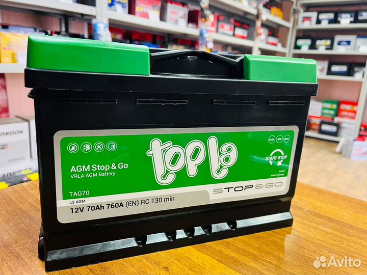Акб 70 Ач Topla AGM Stop&Go на Mercedes