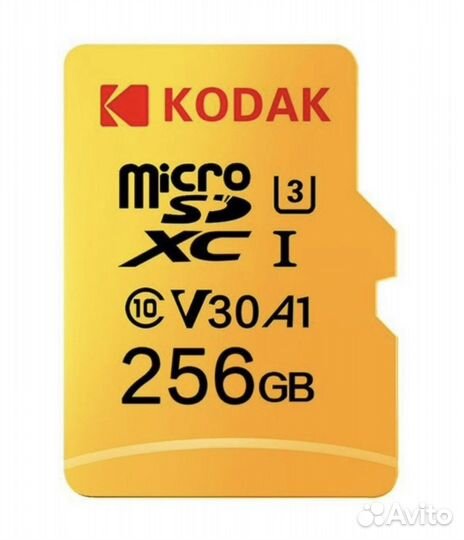 Карта памяти micro sd 256gb Kodak с адаптером