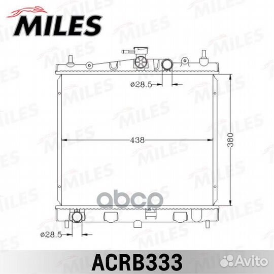 Радиатор nissan note 06/micra М/Т (паяный) 1.0