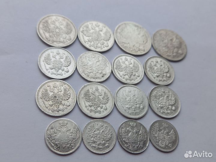 Монеты серебро Российской империи