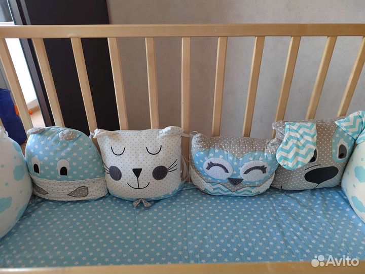 Бортики в детскую кроватку