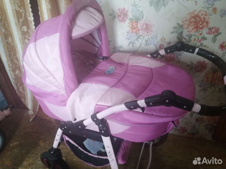 Коляска 2 в 1 для девочки