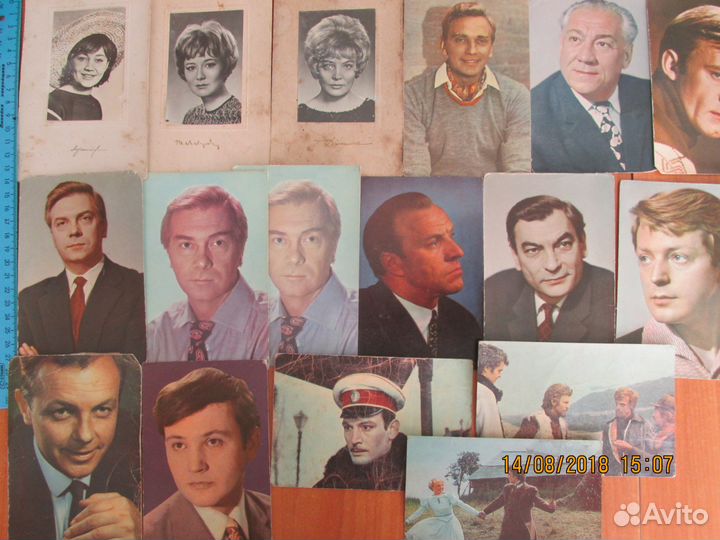Фотографии и открытки советских актеров кино