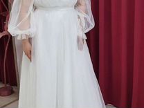 Свадебное платье новое в размерах 48+