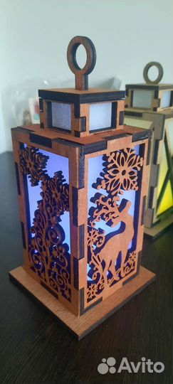 Фонарики из фанеры с подсветкой