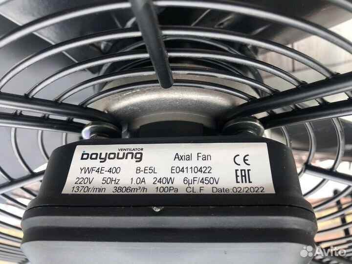 Осевой промышленный вентилятор 400мм