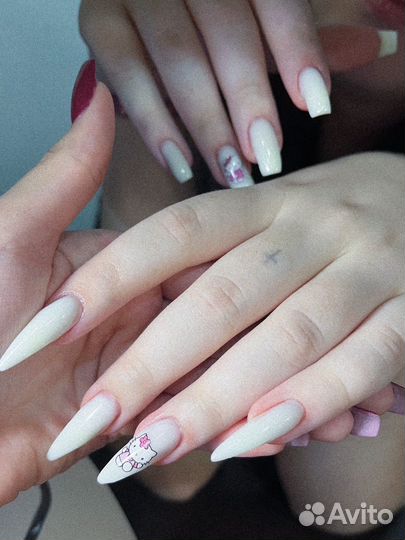 Наращивание ногтей и гель лак