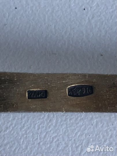 Чайная ложка, серебро СССР, 916 проба