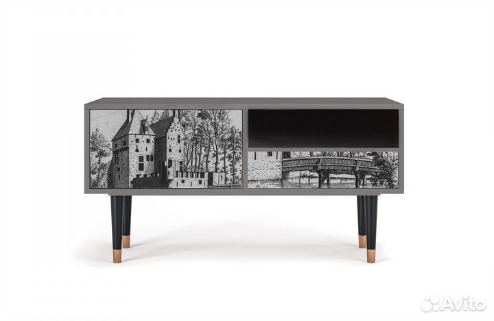Тв-тумба T3 - Сатин - Castle with Lift Bridge