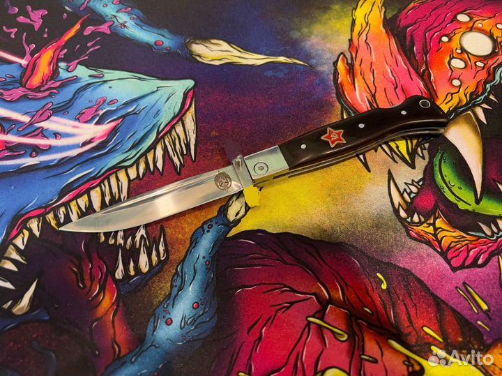 Нож складной финка нквд